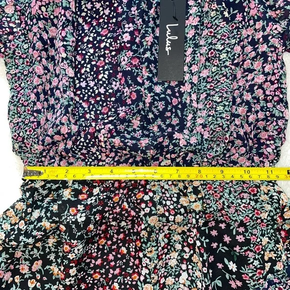 Lulus Neva Navy‎ Blue Floral Print Off-the-Shoulder Maxi Dress - Picture 5 of 10